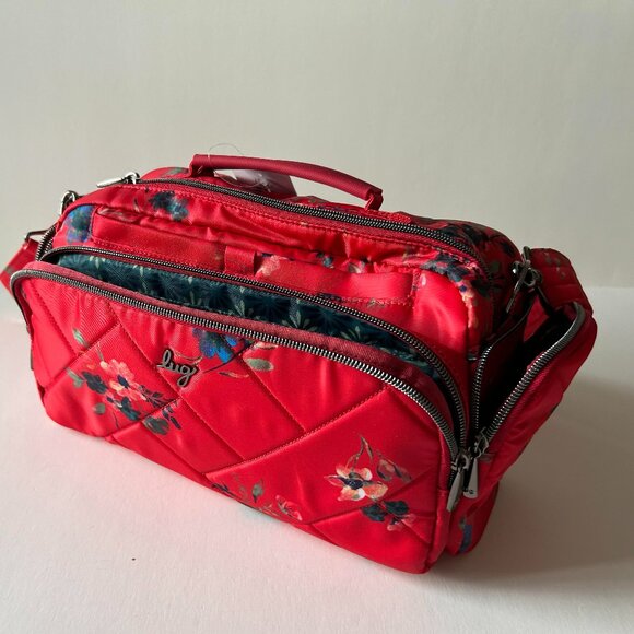 Lug Trolley 2 Crossbody Bag Bouquet Red NWT - Picture 5 of 11